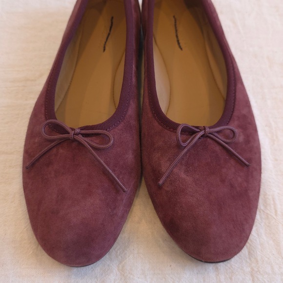 Madewell The Francine Ballet Flat - Dark Merlot/ Size 8 - Picture 2 of 7